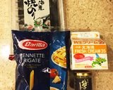 【和風】のりとチーズのクリームパスタ作り方1写真