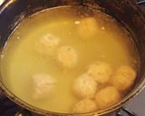鍋の余り物で♬ぽかぽか鶏つくねスープ♡作り方3写真