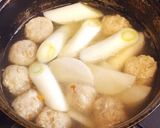 鍋の余り物で♬ぽかぽか鶏つくねスープ♡作り方4写真