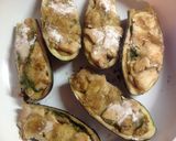 鶏むね肉で♪まるごと茄子の肉詰め甘酢あん作り方7写真