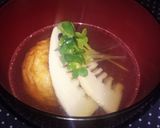 ふんわり★魚河岸あげと竹の子のすまし汁♪作り方5写真