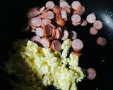 高菜チャーハン(ウィンナー入り)作り方2写真
