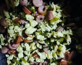 高菜チャーハン(ウィンナー入り)作り方3写真