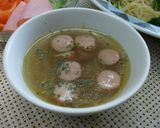 ゴボウのささがきとソーセージのスープ作り方7写真