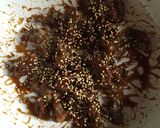 水菜サラダの大豆フィレ肉甘辛揚げ乗せ♪♪作り方8写真
