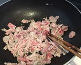 カンタン！豚肉と長芋ニンニク味噌バター作り方3写真