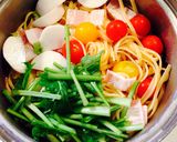 ワンポットリングイネ野菜のチーズクリーム作り方2写真