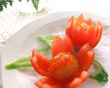 お弁当カップにもなる✿ミディトマトのお花作り方6写真