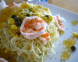 コンソメゼリーdeエビ冷製パスタ☆作り方6写真