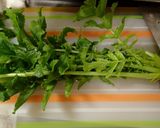 5種の天然キノコと葉物野菜の油炒め作り方3写真