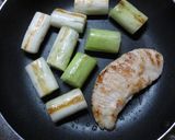 ささみステーキと焼きネギ作り方3写真