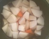 かぶとにんじんの肉味噌かけ作り方1写真