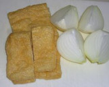 新玉ねぎと油揚げのアッサリ煮作り方1写真