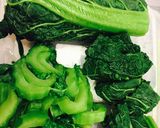かつお菜で豚汁作り方1写真