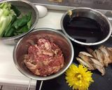牛肉かけ御飯作り方1写真
