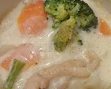 鶏肉と野菜いっぱい豆乳スープ作り方9写真