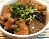 鶏もも肉と茄子と大根の煮物作り方8写真
