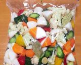 いろいろ野菜とカリフラワーのロシア漬け作り方5写真