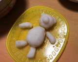 大根おろしアート☆シロクマ熟睡中〜作り方3写真
