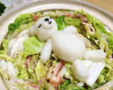 大根おろしアート☆シロクマ熟睡中〜作り方5写真