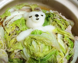 大根おろしアート☆シロクマ熟睡中〜作り方6写真