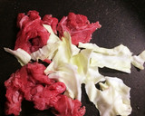 牛肉と卵とキャベツの焼肉のたれ炒め作り方3写真