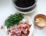 焼き豚ひじきごはん作り方1写真