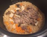 かんたん☆豚肉とエリンギの炊き込み御飯作り方5写真