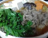 土鍋で簡単すき焼き風うどん作り方5写真