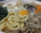 土鍋で簡単すき焼き風うどん作り方6写真