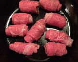牛肉巻き2種☆塩ネギと甘辛いんげん作り方4写真