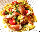 ■ソーセージ＆さつま芋のチーズカレーご飯作り方7写真