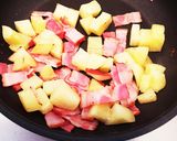 簡単お弁当おかず(ジャガイモ ベーコン)作り方4写真