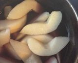 梨のコンポート(赤)作り方1写真