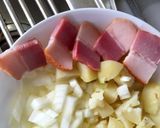 ホンビノス貝のクラムチャウダー茶うどん作り方4写真