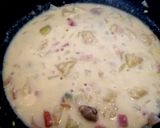 ホンビノス貝のクラムチャウダー茶うどん作り方7写真