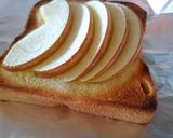 朝食に♪シャキシャキッりんご蜂蜜トースト作り方2写真