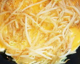 もやし卵のお好み焼き風inチーズ！作り方5写真