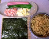 パパも子供も大喜び！簡単のり巻きそば作り方1写真