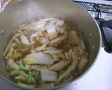 簡単♪白菜とごぼう 豆腐の味噌煮込み！作り方5写真