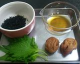 簡単梅ひじき炊き込みご飯作り方1写真