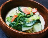 鍋リメイク★青梗菜(小松菜)のクリーム煮作り方7写真