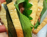 簡単厚揚げアレンジ挟焼き つまみ 節約作り方3写真