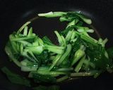 豚肉とチンゲン菜の中華風混ぜご飯作り方3写真