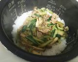 豚肉とチンゲン菜の中華風混ぜご飯作り方5写真