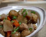 キクイモ入り根菜の煮付け作り方8写真