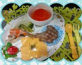 ~ラム肉ステーキsteak~プレート作り方3写真