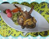 ~ラム肉ステーキsteak~プレート作り方5写真