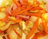 簡単!白菜と余り野菜の炒め物作り方3写真