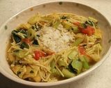 たっぷり野菜のカレースープかけ発芽米♪作り方4写真